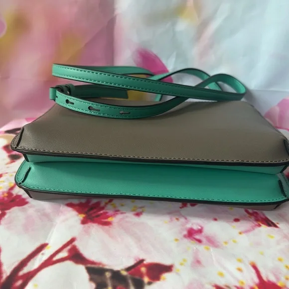 ALEXIS BITTAR - IN MY DREAMS POUCH CROSSBODY - SEA FOAM/TAUPE - Picture 7 of 12